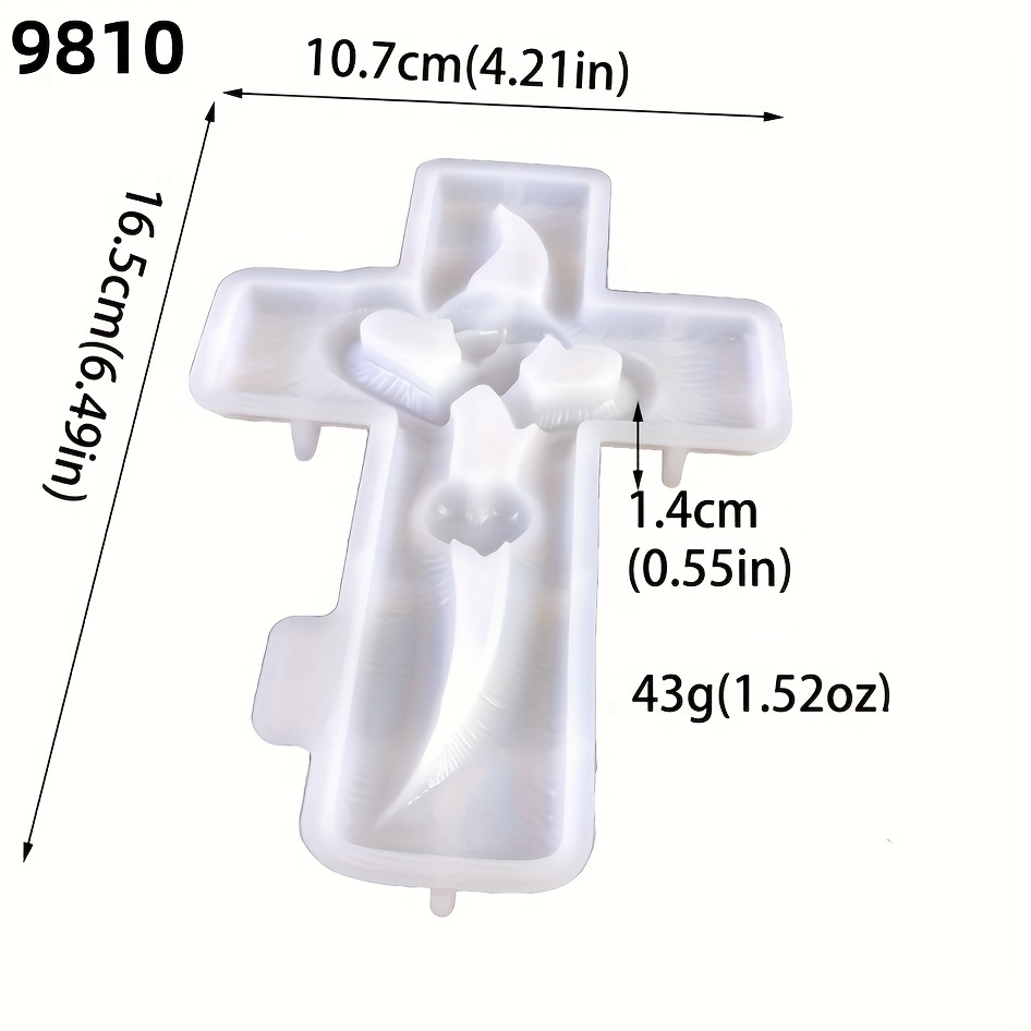 Image of 1pc Love Silicone Mold Diy Resin Decoration Wall Decoration Hollow-out Valentine's Day Glue Mold