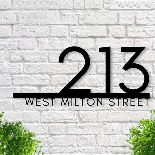 customized wrought iron address tags personalized name and number tags for doors email durable outdoor wall decoration on the wall for power supply fonts on a white background email decoration