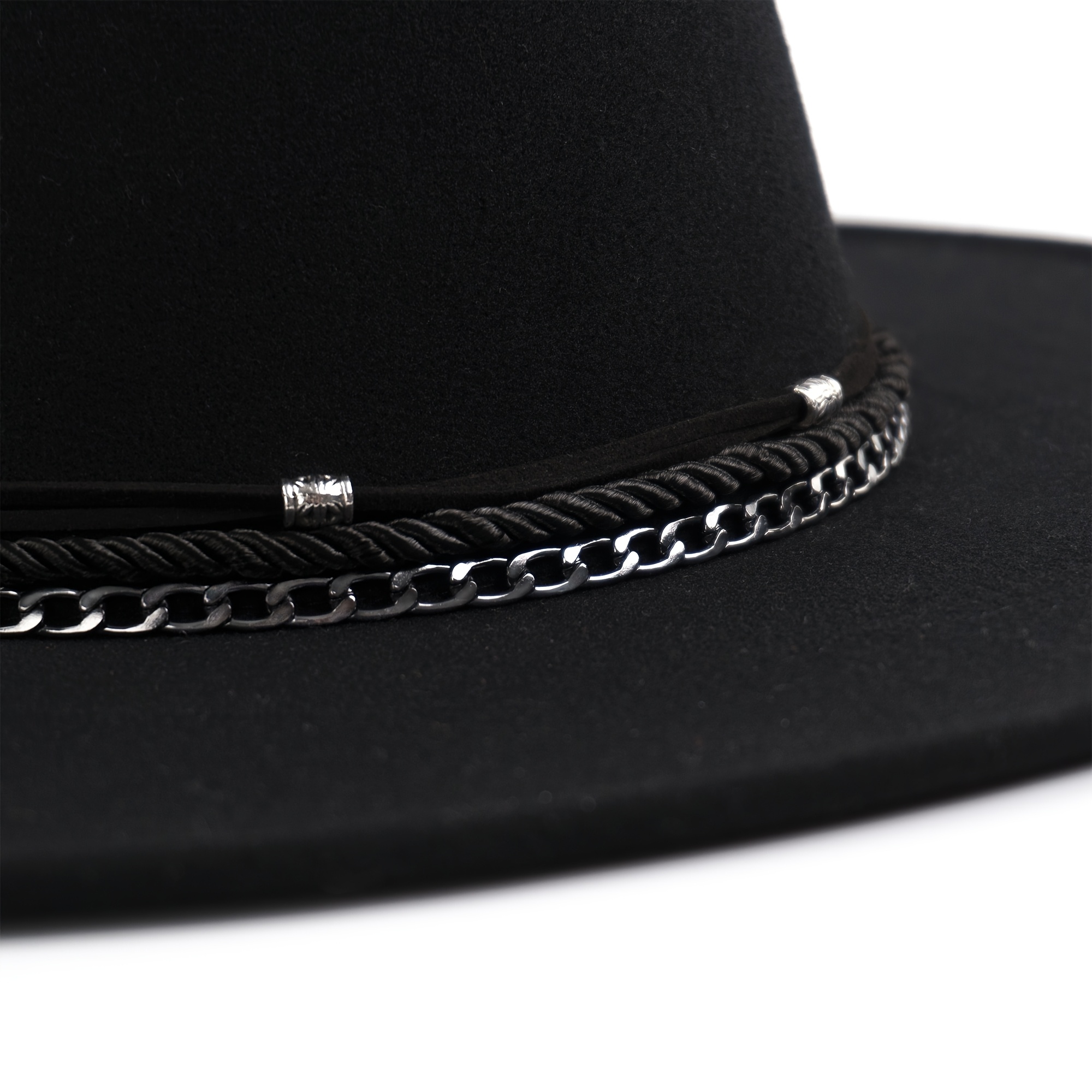wide brim large brim womens fedora hat dome - Temu display picture 3