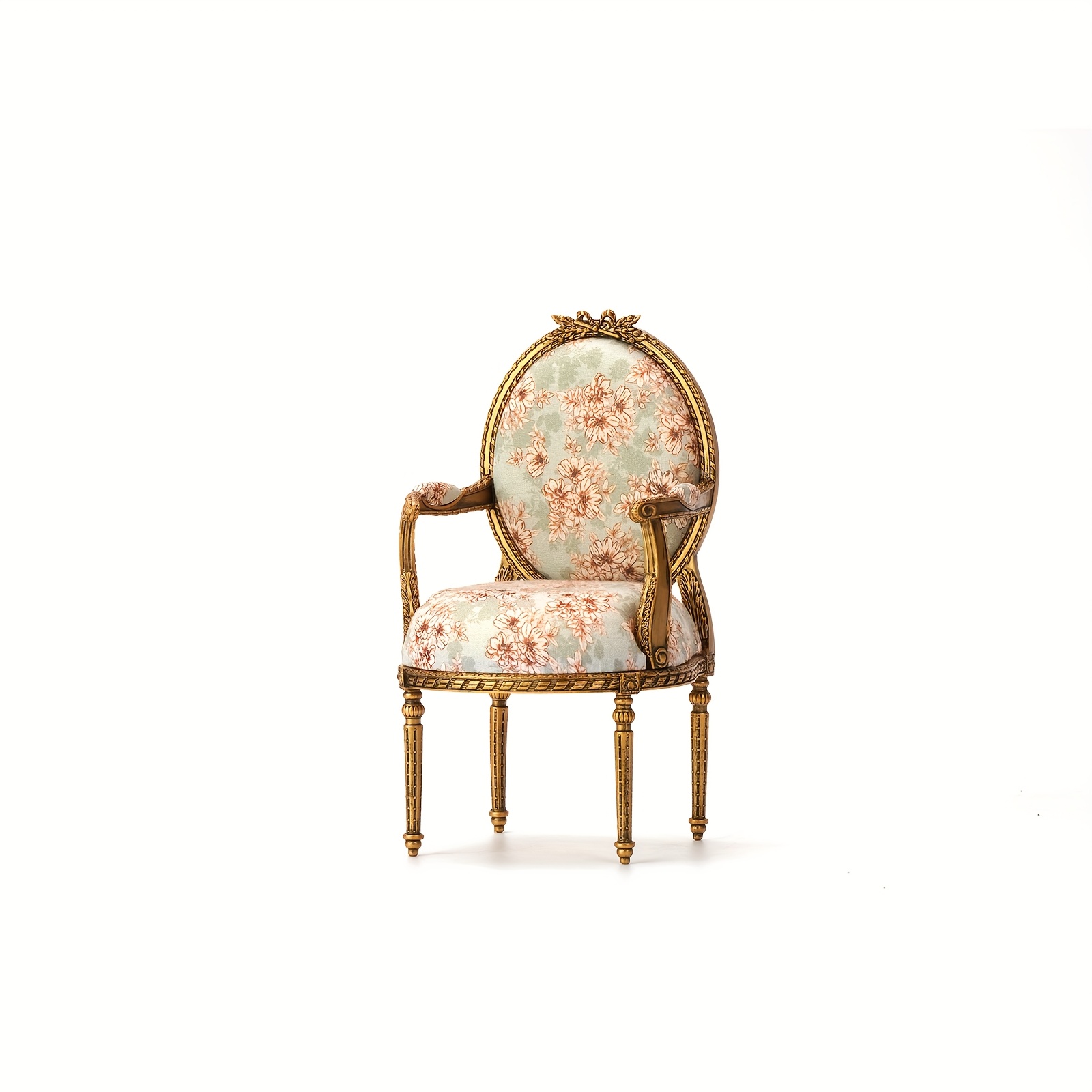 TEMU 1/6 Scale Miniature Dollhouse Armchair Diy Kits Set Xvi Vintage Style