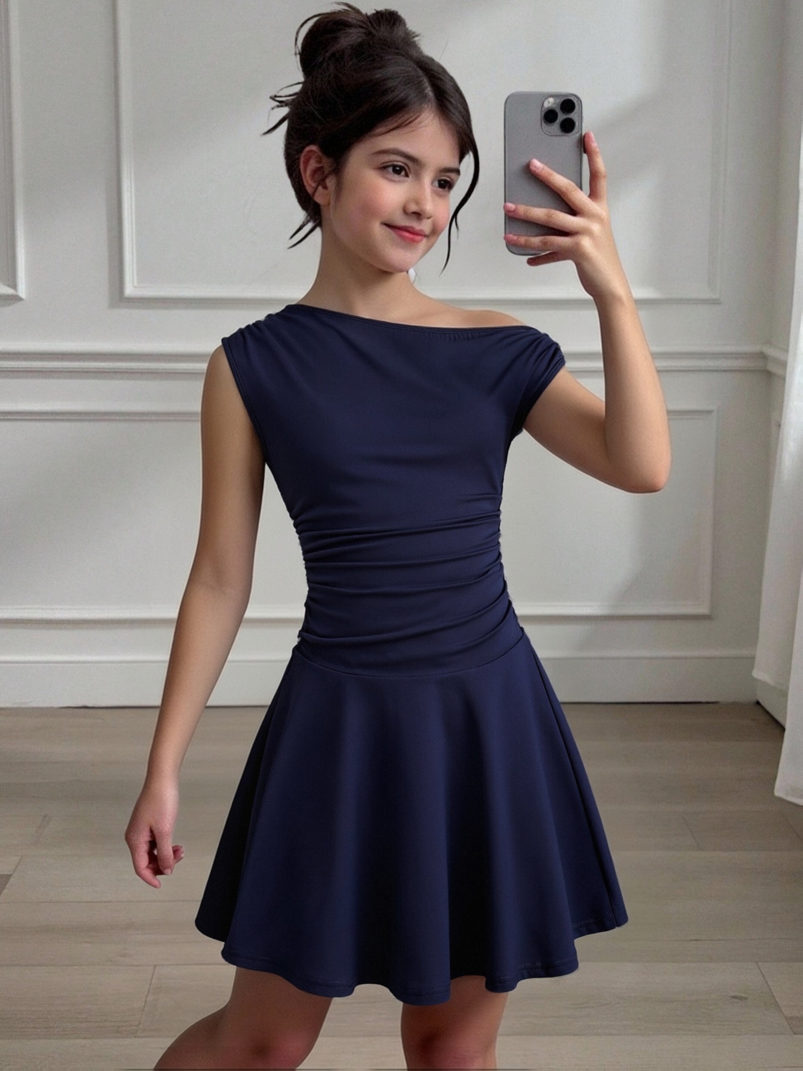 teenager girls casual asymmetrical waist short - Temu Kuwait
