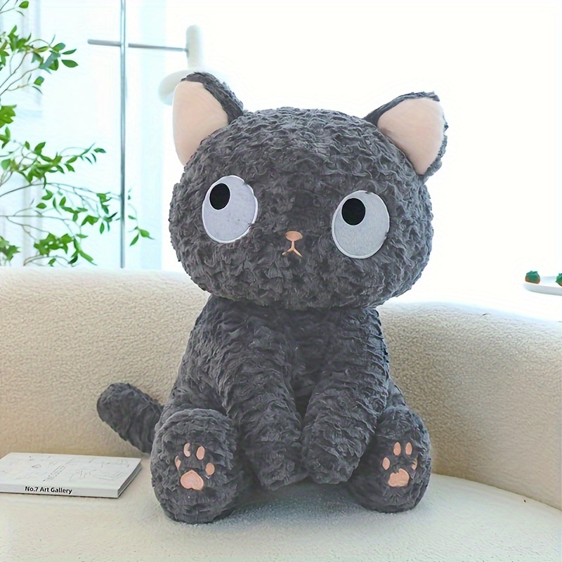 Black Cat Plush Toy Cute Birthday Gift Plush Black Cat Doll - Temu