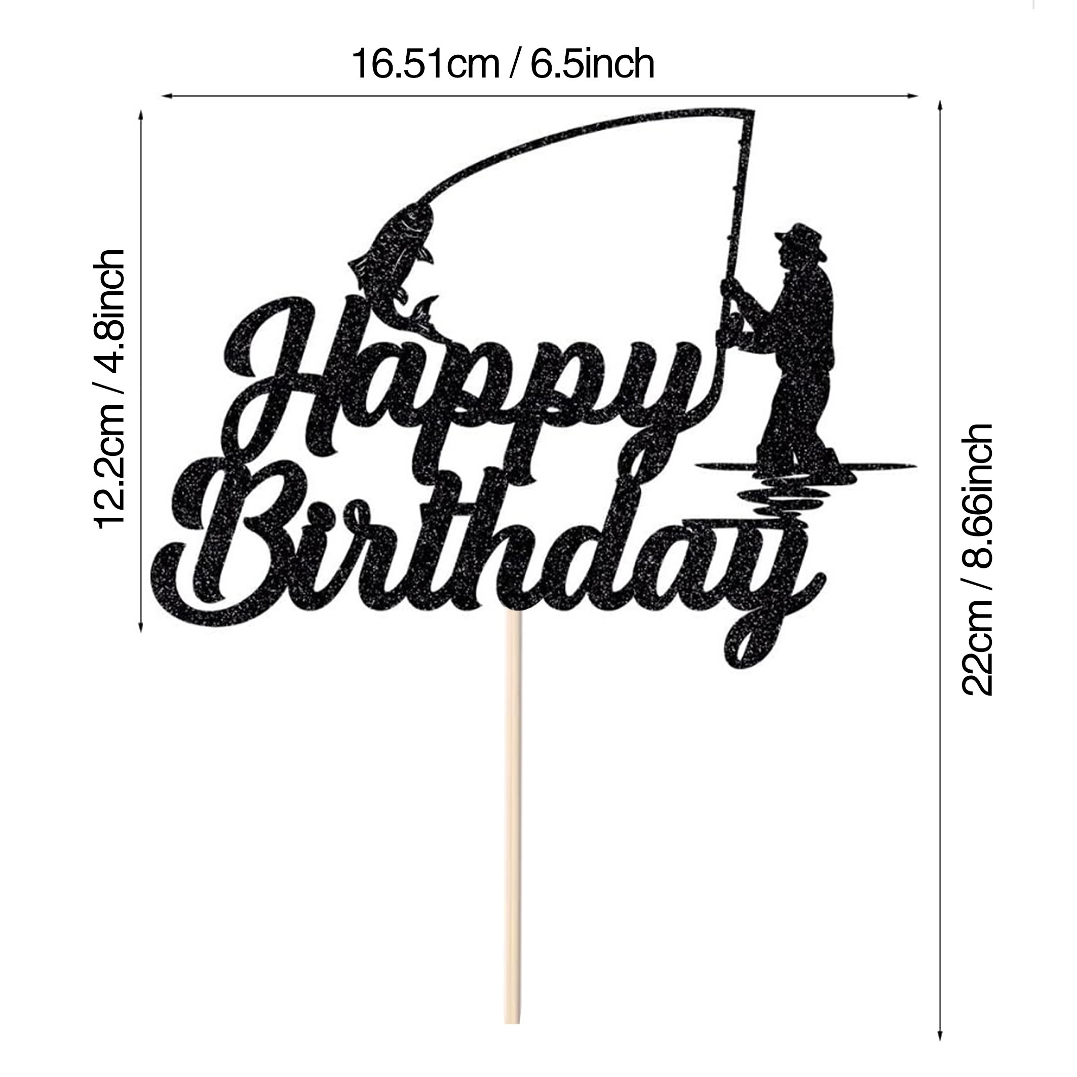 Fishing Theme Cake Toppers Birthday Party Themed Decoration - Temu