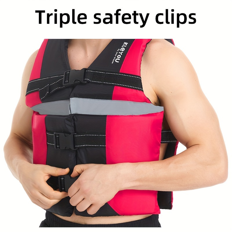 1pc Life Jacket 50n Adult Buoyancy Life Vest Portable Survival Life Jacket  For Ships Suitable For Outdoor Fishing - Sports & Outdoors - Temu