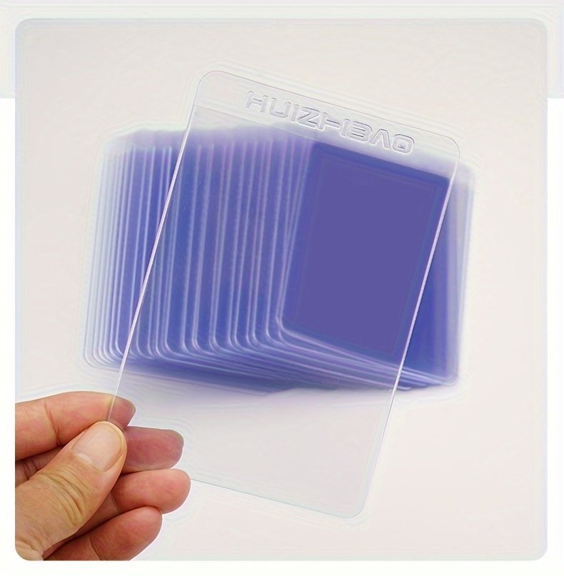 plastic sleeves for cards amazon 1000 Hard Plastic Card Sleeves for Baseball & Football Cards - 3"x4