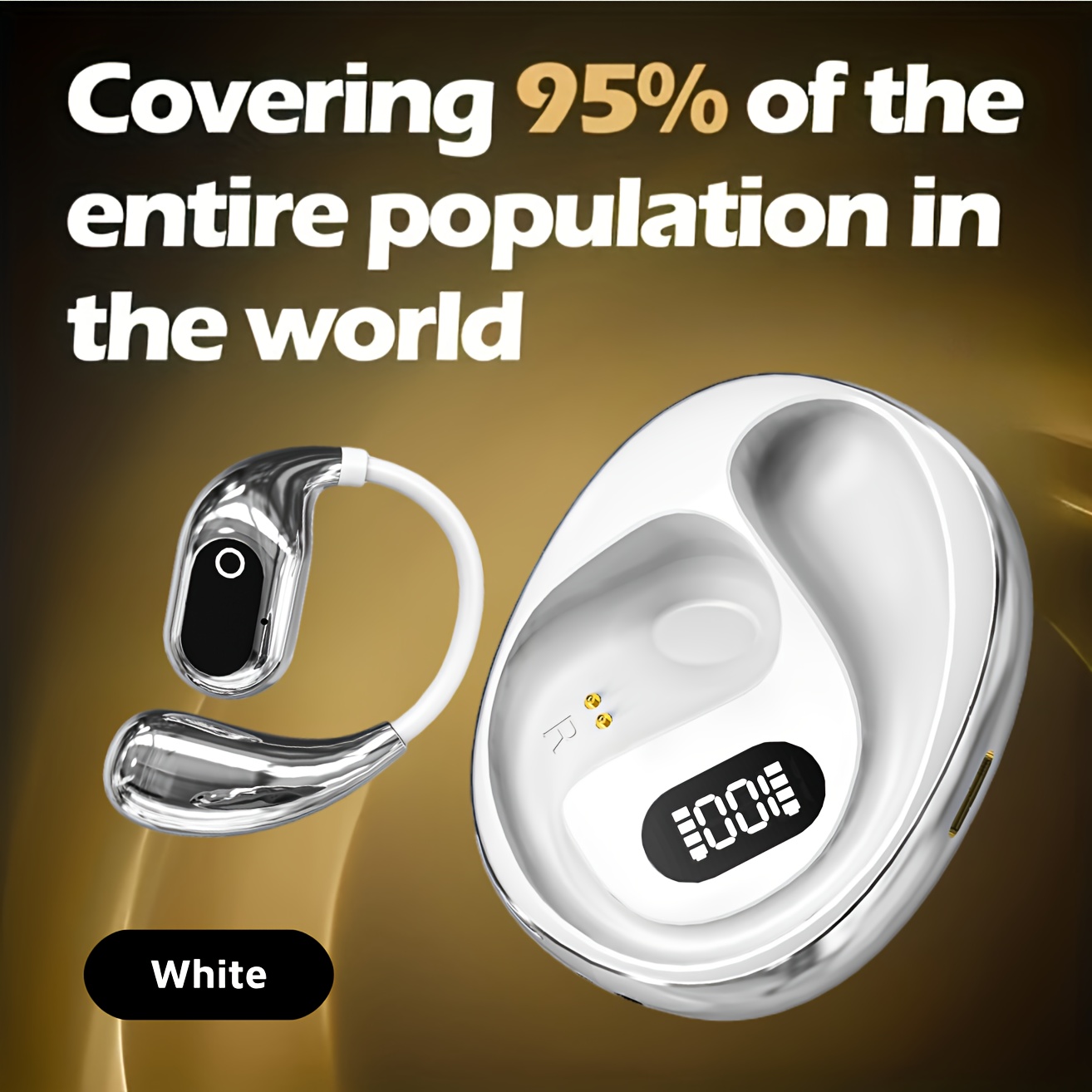 2025 New AI Real-Time Translation Wireless Earbuds, Supports 144 Languages, LED Battery Display, Ultra-Lightweight, Long Standby, Touch Control, Auto Pairing, Noise Cancelling, Hi-Fi Audio, Compatible with Various Smartphones and Tablets, Suitable 6 2025 New AI Real-Time Translation Wireless Earbuds, Supports 144 Languages, LED Battery Display, Ultra-Lightweight, Long Standby, Touch Control, Auto Pairing, Noise Cancelling, Hi-Fi Audio, Compatible with Various Smartphones and Tablets, Suitable - Image 6