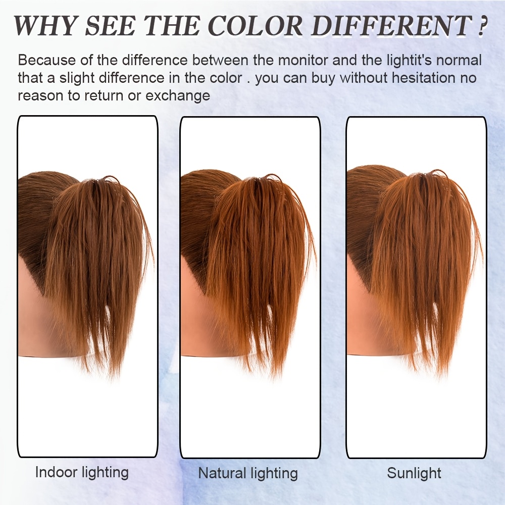 elegant claw in ponytail extension for women tousled updo style in   blonde highlights heat resistant synthetic hair   daily wear parties gifts ponytail hair extensions details 4