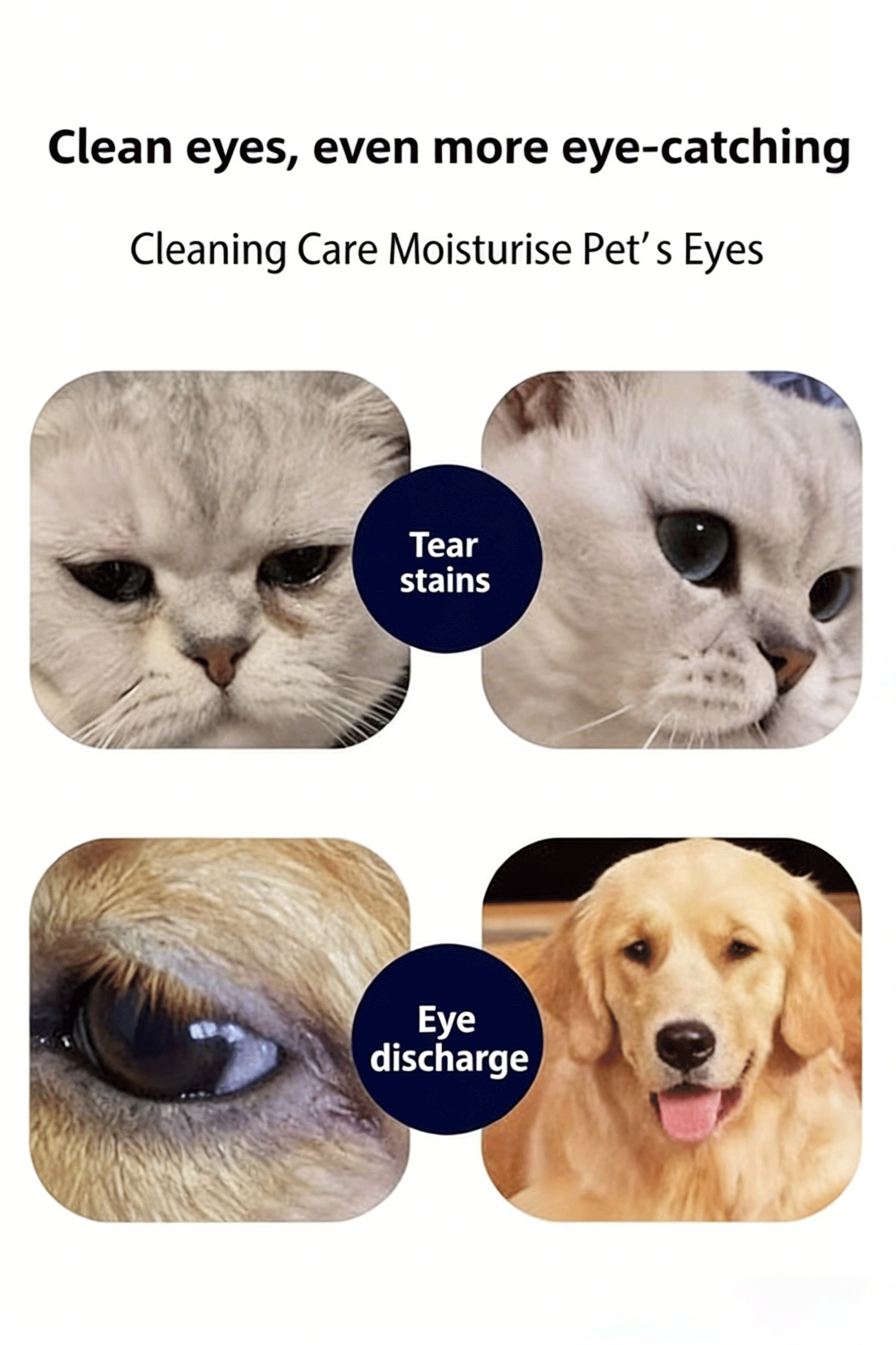 PETCLEAR Pet Eye Wash Solution Is a Professional Eye Cleaning Pet Care Product That Gently and Effectively Cleans Pets' Eyes, Helping to Remove Eye Secretions, Dust, and More. The Bottle Measures Approximately 13cm/5.12inch in Height and 7cm/2.76inch