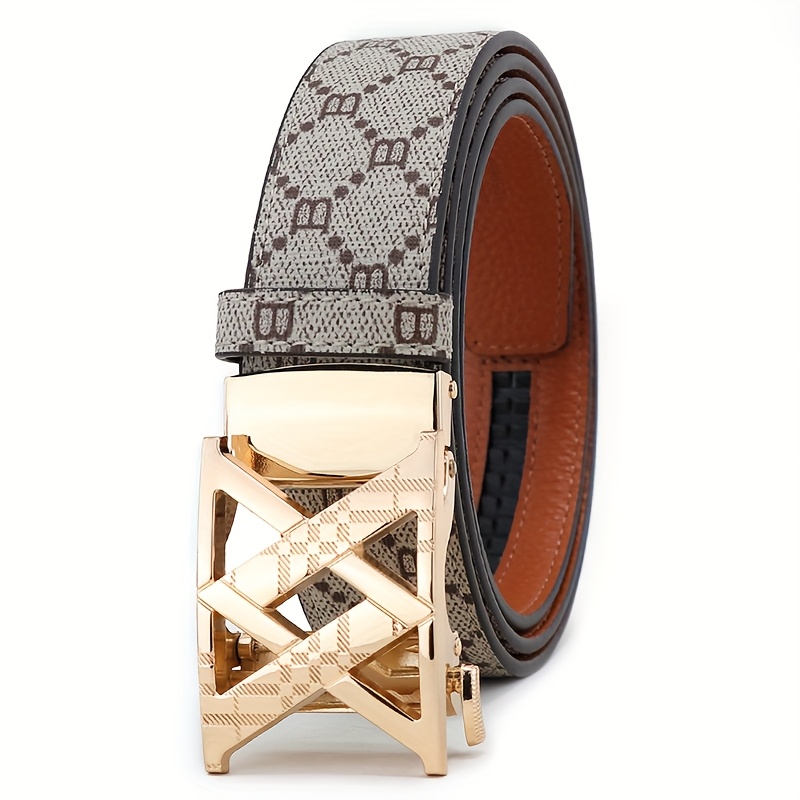 2025 Autumn/winter 's Belt, Creative Letter Design Automatic Belt, Letter All-match Belt