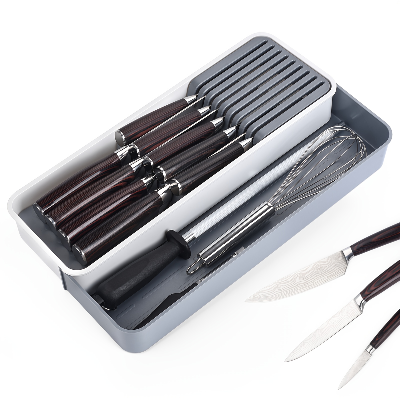 1pc -end Kitchen Utensil Drawer Organizer -- Divided Compartments For Sorting