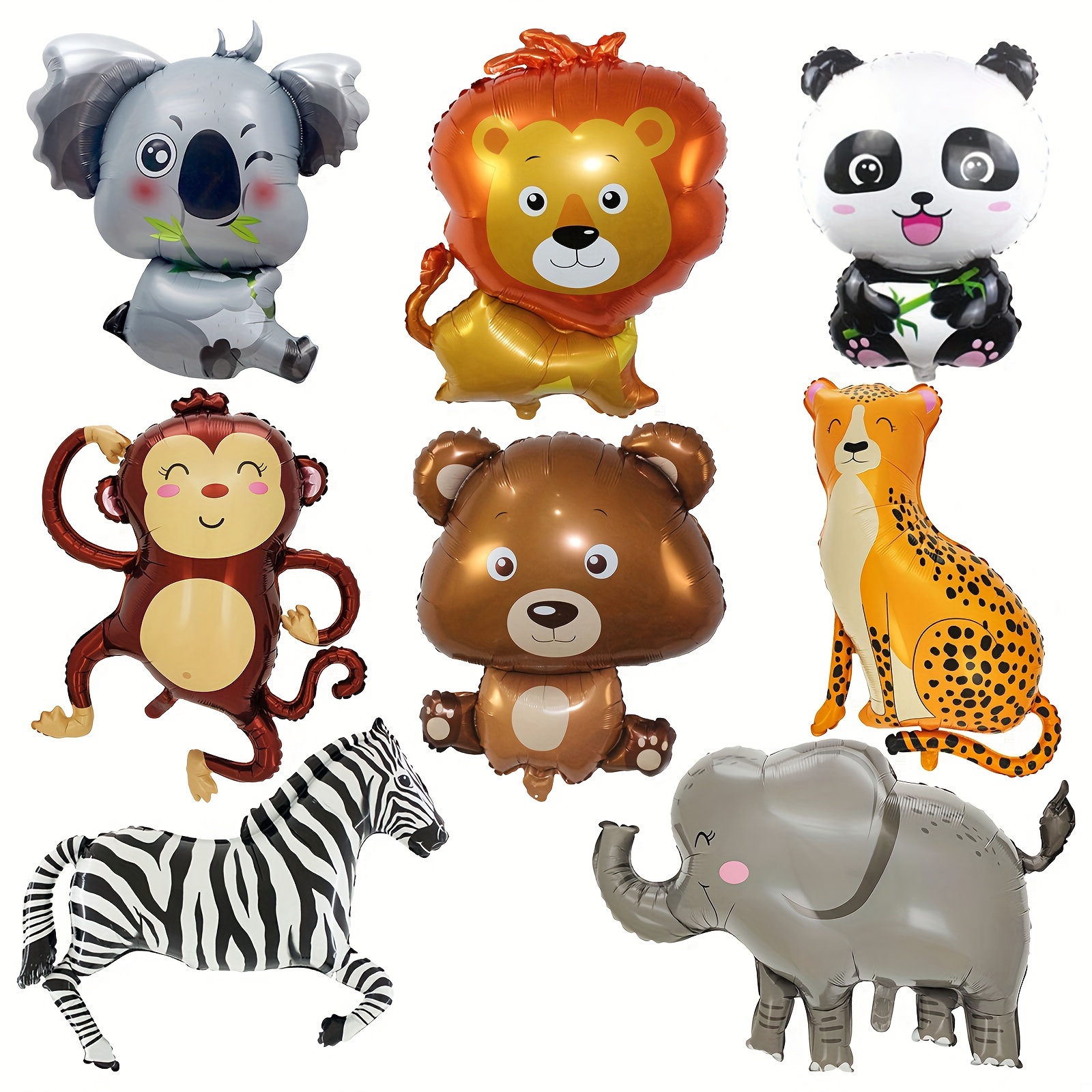 Acquista 42 pezzi/set palloncini animali giraffa giungla 32 pollici numero  palloncino decorazione festa di compleanno per bambini Baby Shower
