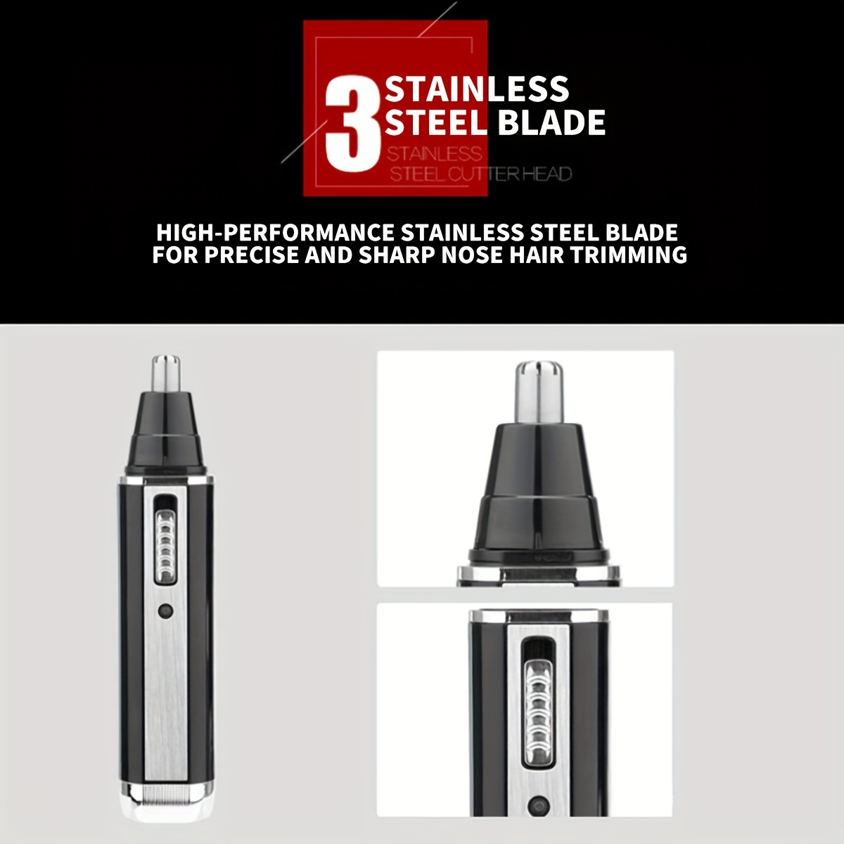 4 in 1 rechargeable mens electric nose beard eyebrow trimmer   womens trimming side burn eyebrow beard barber   holiday gift fathers day gift Product details 2
