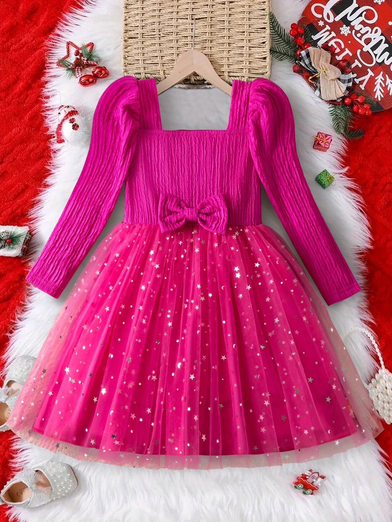 navy blue dress for baby girl Lnmuld Winter Dress Toddler Kids Girls Cute Sequin Glitter Party Carnival Gown Princess Formal Dress Size:9-11 Years, Girl's, Gold main image 0