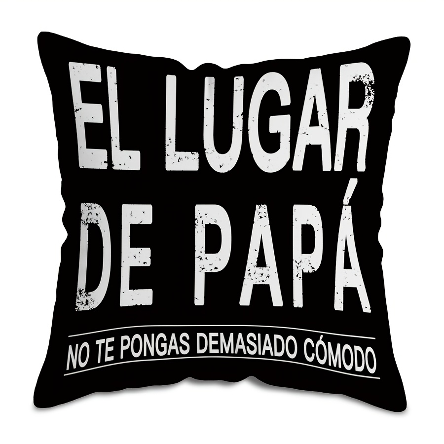 TEMU 1 pieza, de Almohada Estilo Papas Divertido , Decoración Cómoda, 45x45 cm, Estampado de un Solo , Sin Relleno de Almohada, Lavable a Máquina,