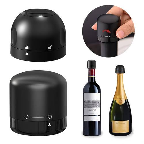 1pc 2pcs new vacuum wine stoppers for hotel reusable bottle stoppers wine sealer cap leak proof preserver for restaurant