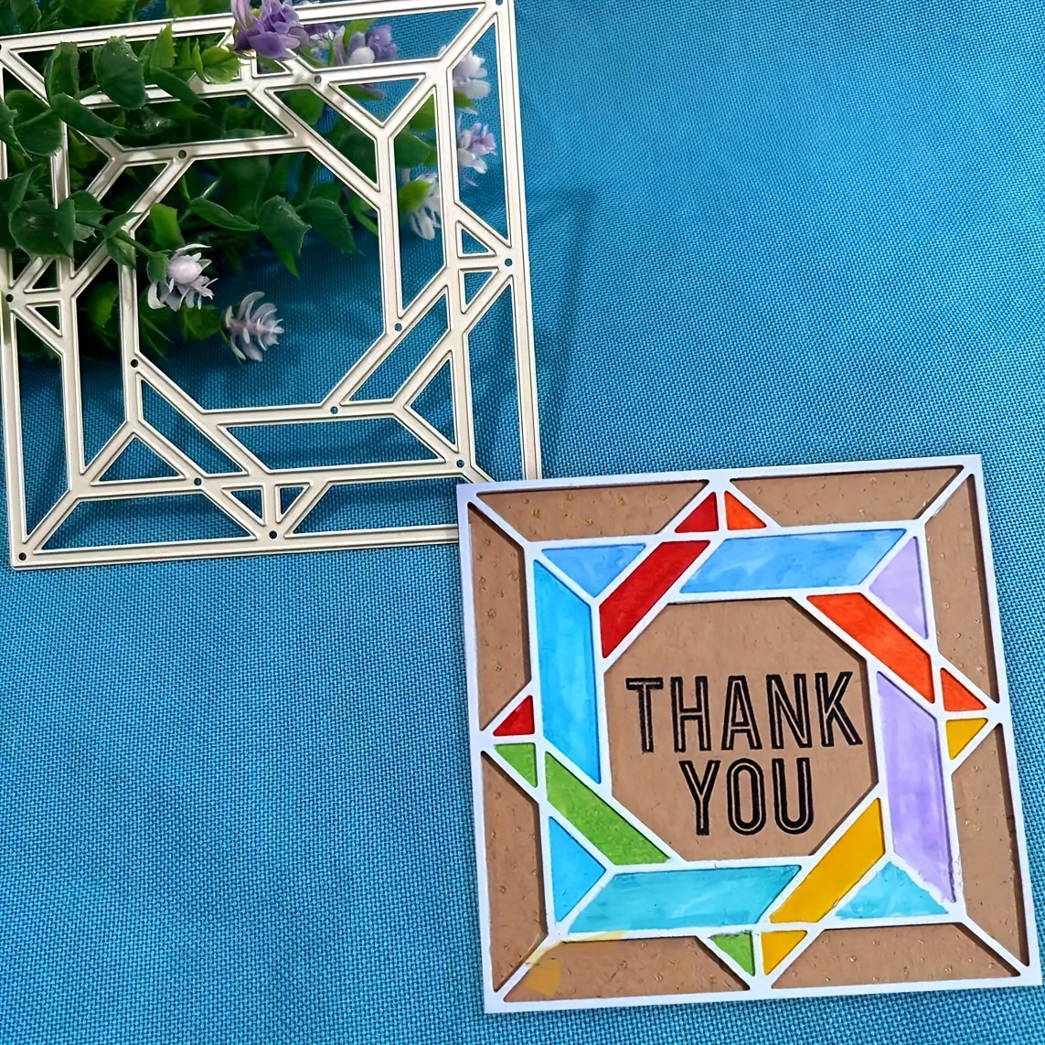 TEMU 1pc Creative Photo Album Puzzle Metal Cutting Dies, Diy Scrapbooking Decoration Embossing Die Cuts, Greeting Card Making Stencil, Suitable For