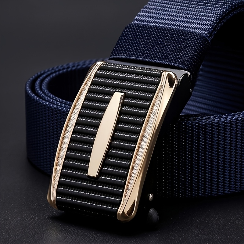 Men's Outdoor Tactical Nylon Automatic Buckle Belt, Lightweight