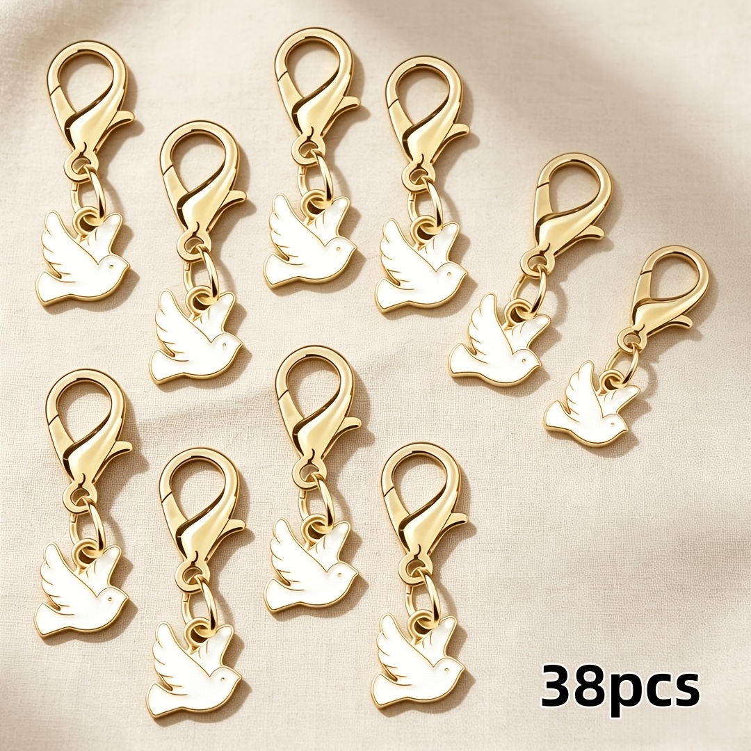 TEMU 38pcs Peace Keychains Easy Alloy Keychains, Suitable For Bag Charms, Party Decorations, Birthday Gifts Large Capacity Wholesale Keychains