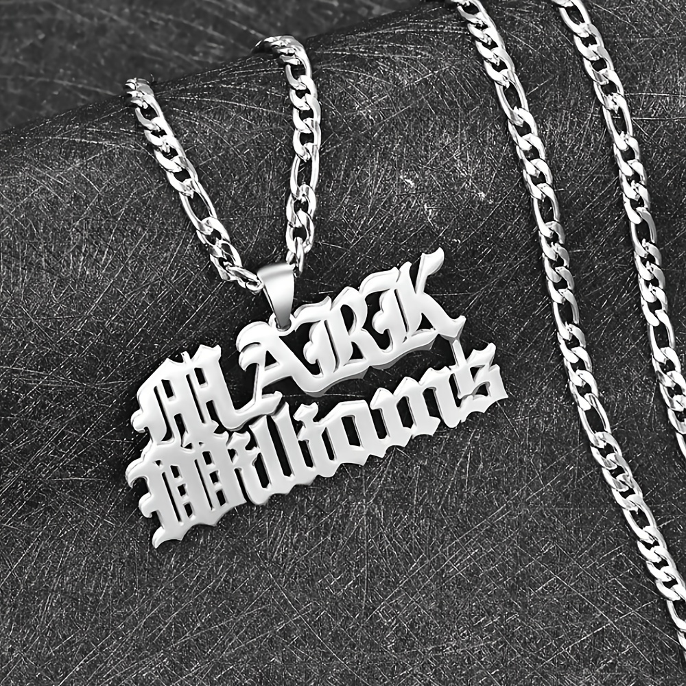 TEMU Customize 1 Or 2 Name Necklaces, Stainless Steel Name Necklaces, Multiple Name Necklaces, Exquisite Name Necklaces, Personalized Jewelry,