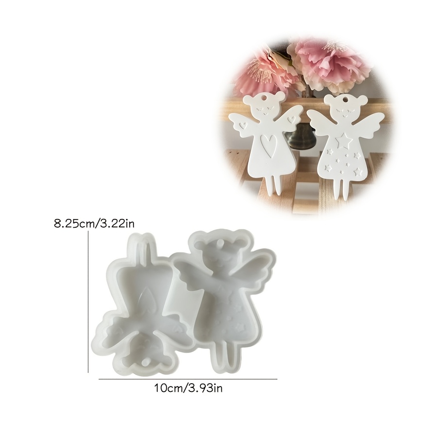 Image of Resin Mold For A Two-part Pendant Decoration, Suitable For Home Decor, Epoxy, Plaster, Candle Tags, And Silicone Molds