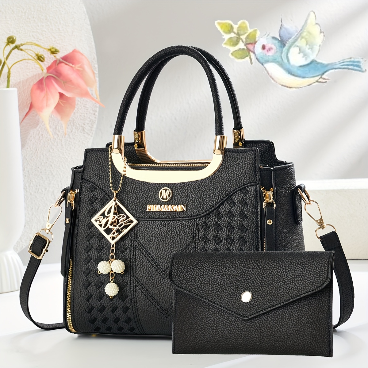 Women's Handbag Summer Niche Design Bag Women's Trendy Versatile Crossbody Bag Chic Premium Texture Shoulder Bag Multi-piece Set