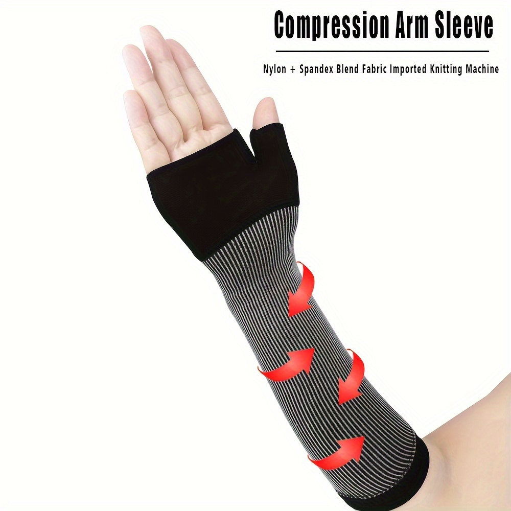 1Pcs Lymphedema Compression Arm Sleeve for Women Men,20-30 mmHg Compression  Full Arm Brace for Pain Relief,Post Surgery Recovery - AliExpress
