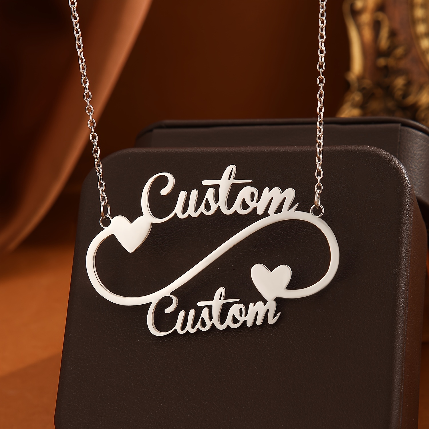 

Create Your Own Unique Style With This Personalized Heart Pendant Necklace - A Custom Stainless Steel Chain Accessory Perfect For Everyday Wear - A Special Gift For Loved Ones And Friends