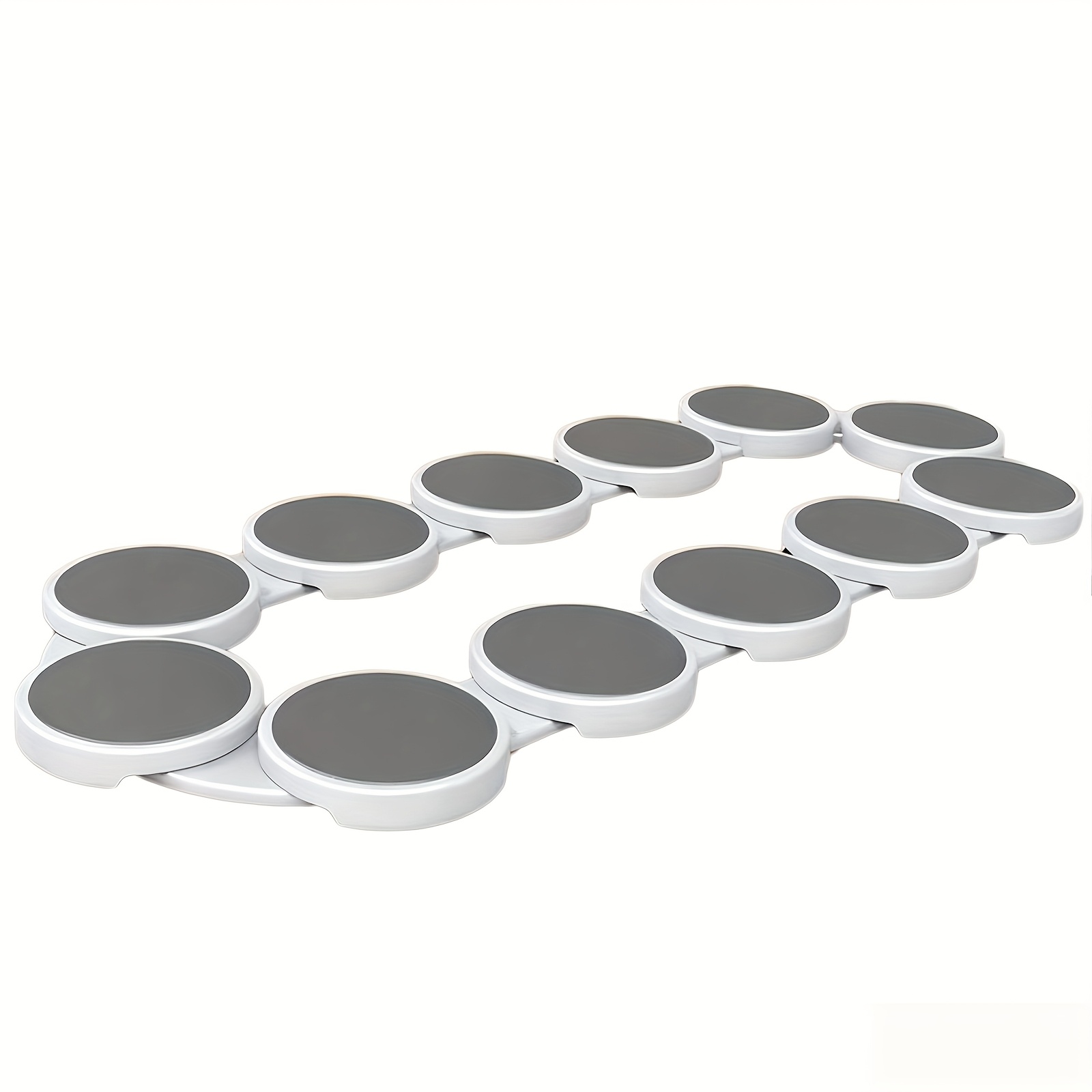 TEMU Platine tournante pour table à manger 8 / 10 / 12 assiettes, plateau de repas rotatif, plateau rotatif de table à manger de cuisine avec rail