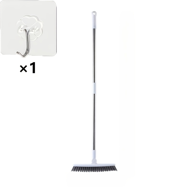 household long handle stiff bristle brush set ideal for cleaning floors in bathrooms restrooms living rooms bedrooms and kitchens   reaching   reach areas such as tile grout   with a hook Product details 4