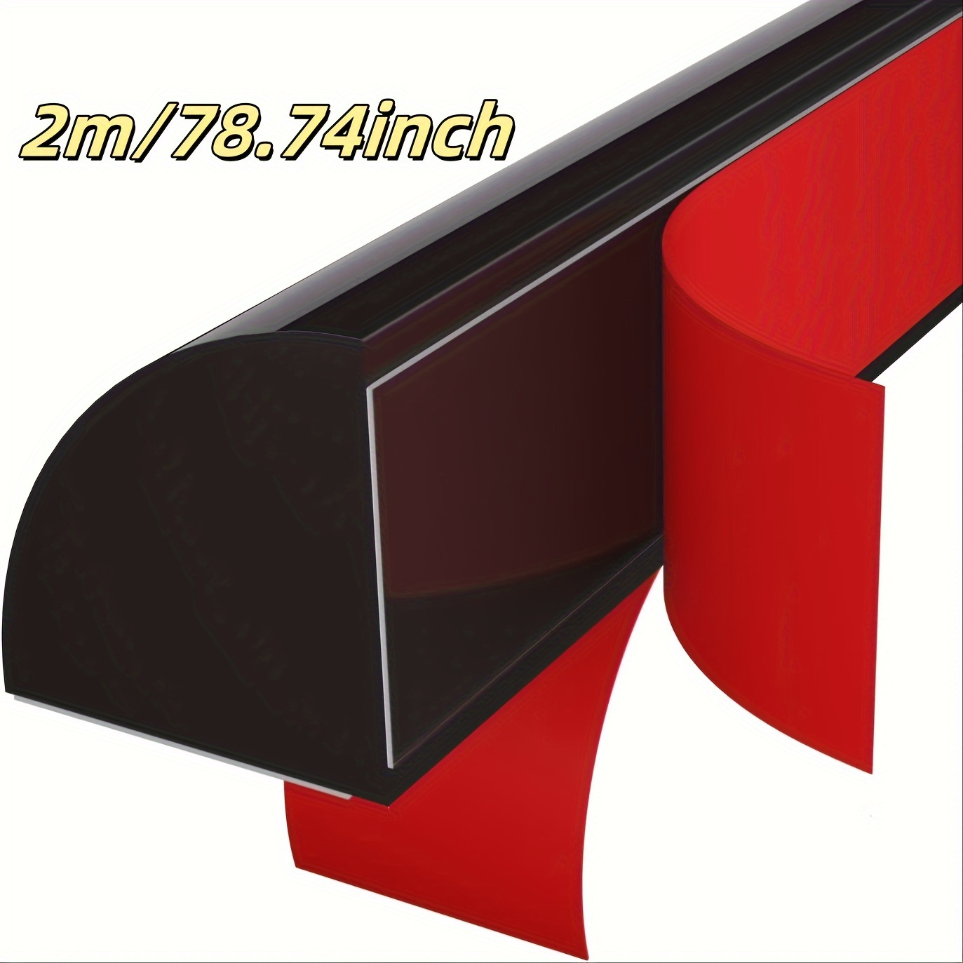 1pc Quarter Round , Bathroom Foldable Flexible Water Shutters Threshold Dam, For Wall Corner Trim Shower Enclosure Or Kitchen Sink Countertop