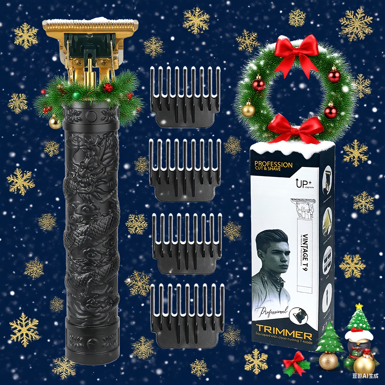 TEMU Kikido And Home Products/personal Care/shaving And Hair Removal/men's Shaving And Hair Removal Products/men's Beard Care/beard Trimmer, Electric