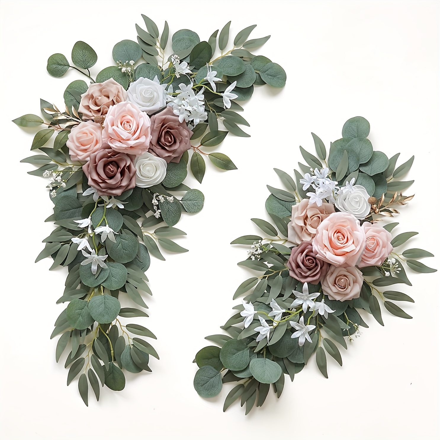 2pcs Outdoor Welcome Sign Flower Chair Back Flower Decoration Flower Arch Flower Decor
