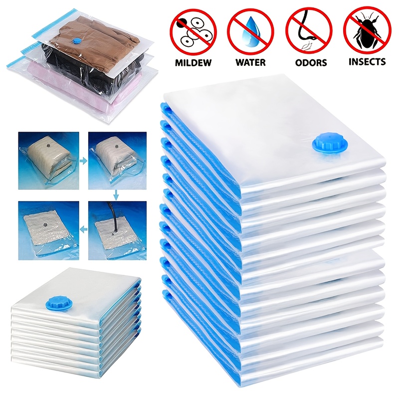 

5pcs Of Vacuum Storage Bags For Clothes And Bedding, Size 60x80cm.