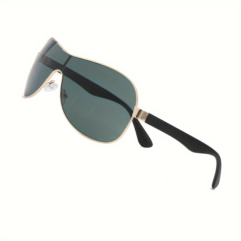 Y2K óculos de sol da moda de uma peça para mulheres homens - Temu