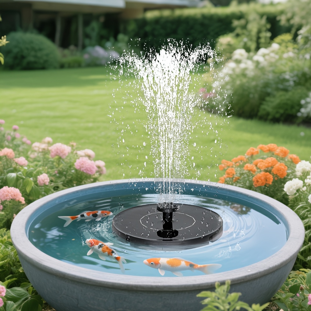 Fontana Solare, Pompa Solare Per Laghetto Con 5 Teste Di Spruzzo, Pompa Solare Per Acqua, Pompa Solare Per Vasca Per Uccelli, Giardino | Leroy Merlin - Foto 11