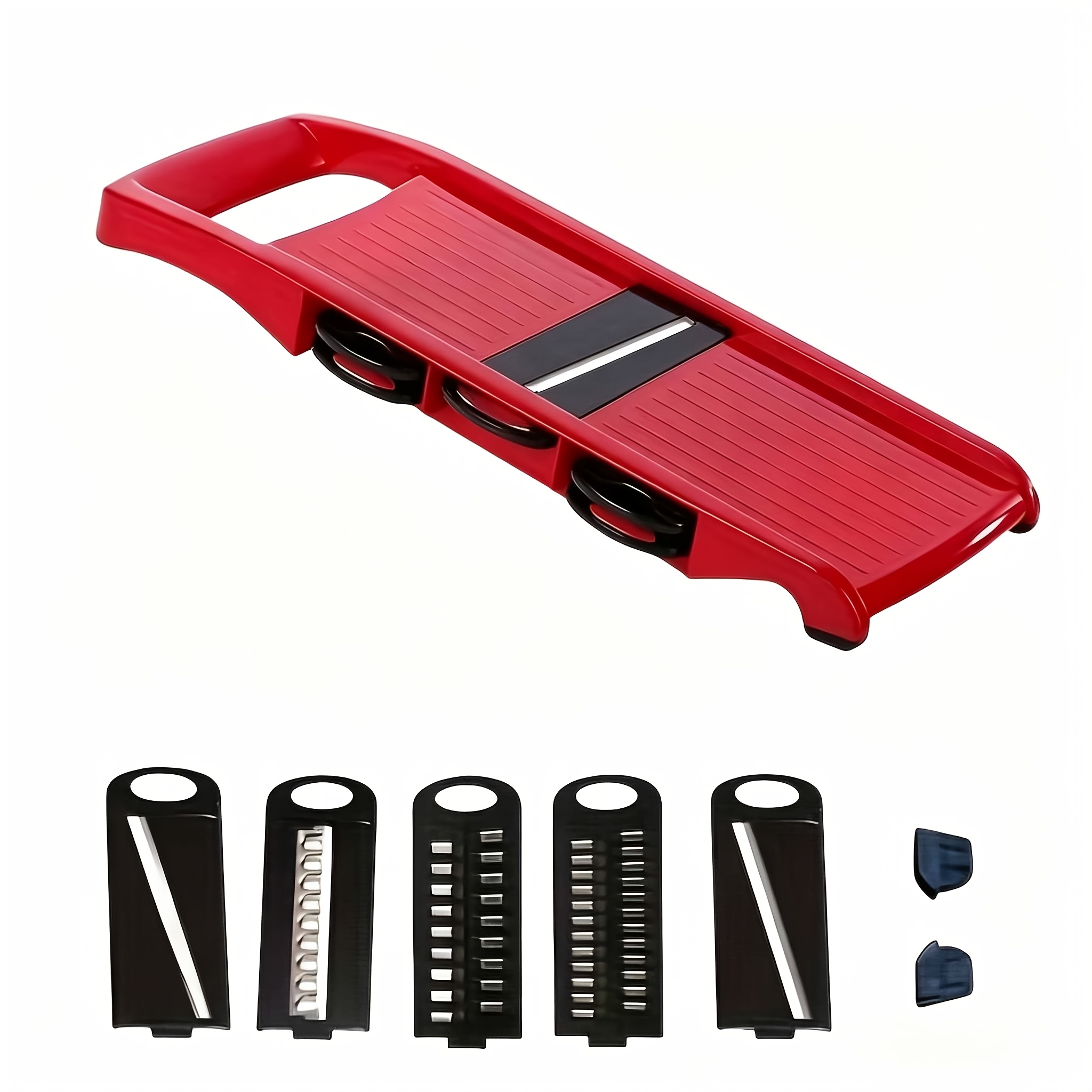 Image of 6/16 Sets/pieces Abs Material, Vegetable Slicer, Multi- Slicer, Manual Food Grinder, Multi-functional Interchangeable Blade Onion Chopper, Home Use Potato Slicer, Kitchen Utensils, Kitchen Gadgets