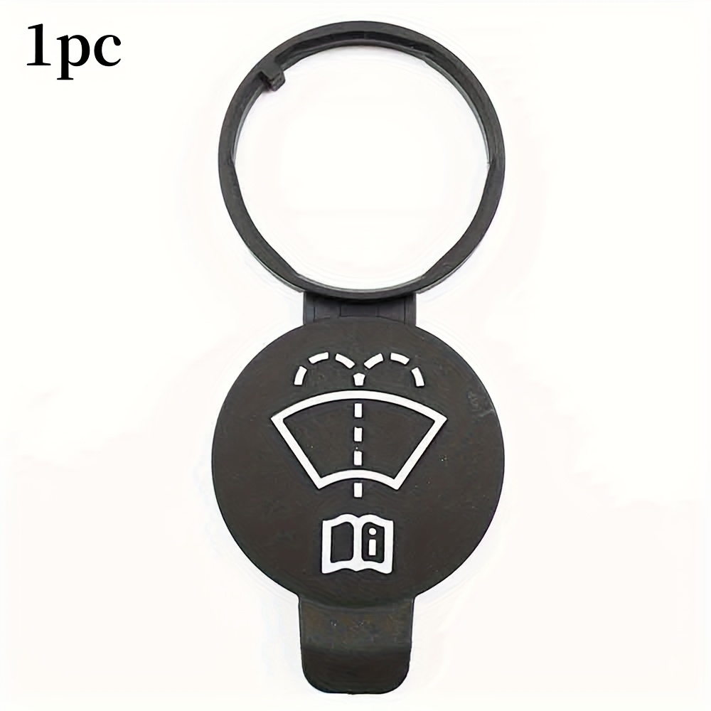 TEMU 1pc Or 3pcs Windshield Wiper Fluid Reservoir Cap With Windshield Wiper Icon - Compatible With Adam, J/k, E, , Mokka, Viva, - Plastic Bottle Lid,