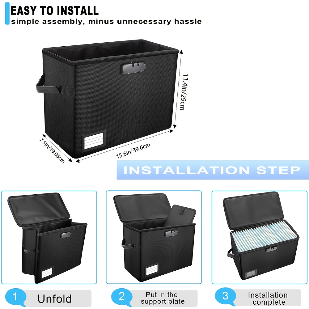 foldable fireproof storage box   resistant comic book storage archive box with lid old new style random shipping