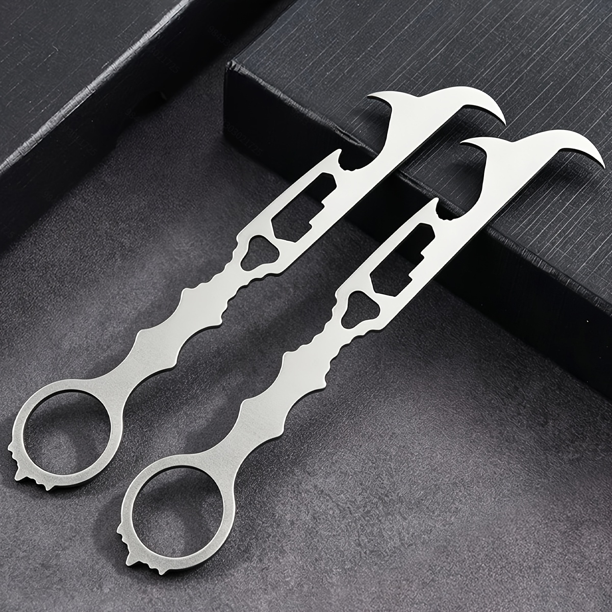 TEMU 2pcs Tire Cleaning Hook, Car Tire Stone Removal Hook Tire Stone Removal Tool, Multifunctional 6-in-1 Wrench, Stone Removal Hook Bottle Opener