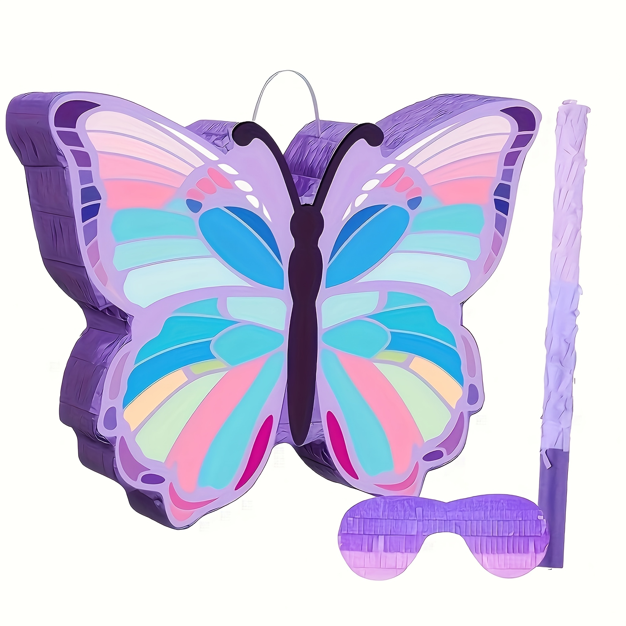 Image of Purple Pinata Birthday Party Props Pinata Dress Up Theme Party Pinata Party Set, Purple Pinata