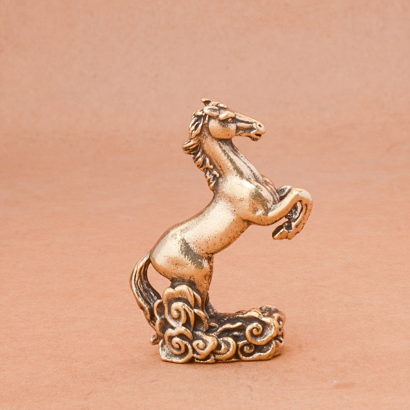 Cheetah Brass Ornament Tea Pet Decoration Antique Distressed