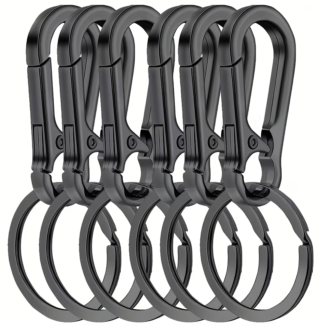 TEMU 6pcs 70mm Outdoor Anti Loss, Key Hook. Car Keychain, Keychain, Diy Phone Case, Headphone Cover, Pendant Keychain