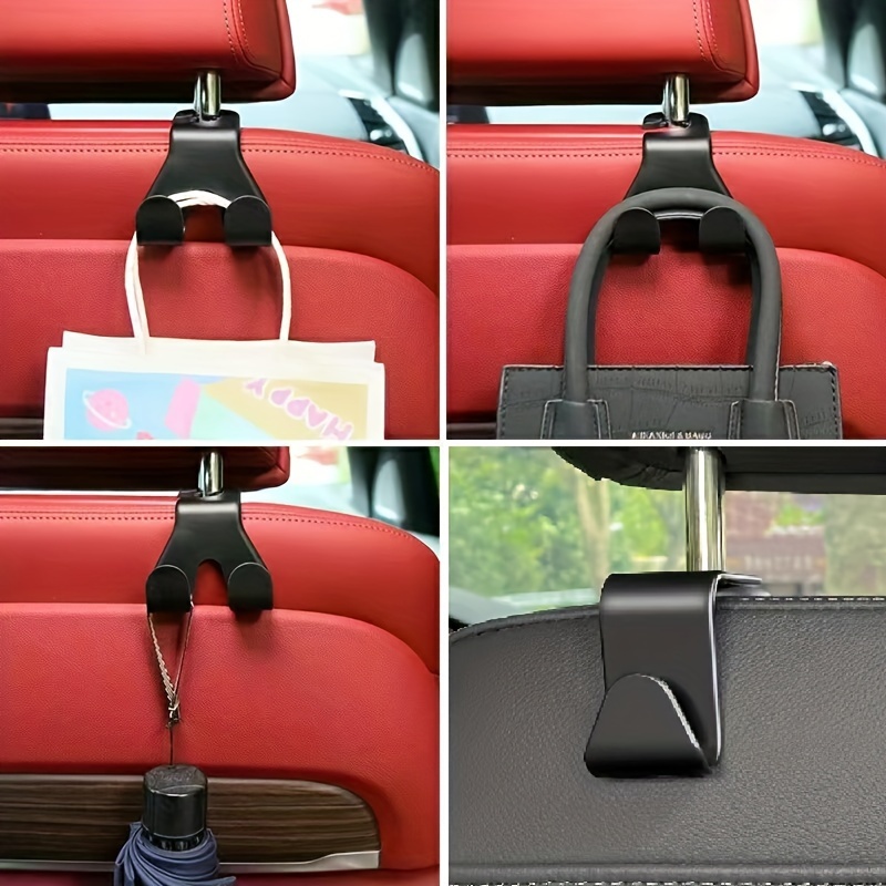 4 Pcs Seat Hook Head Rest Hooks Car Stash Compartment Universal