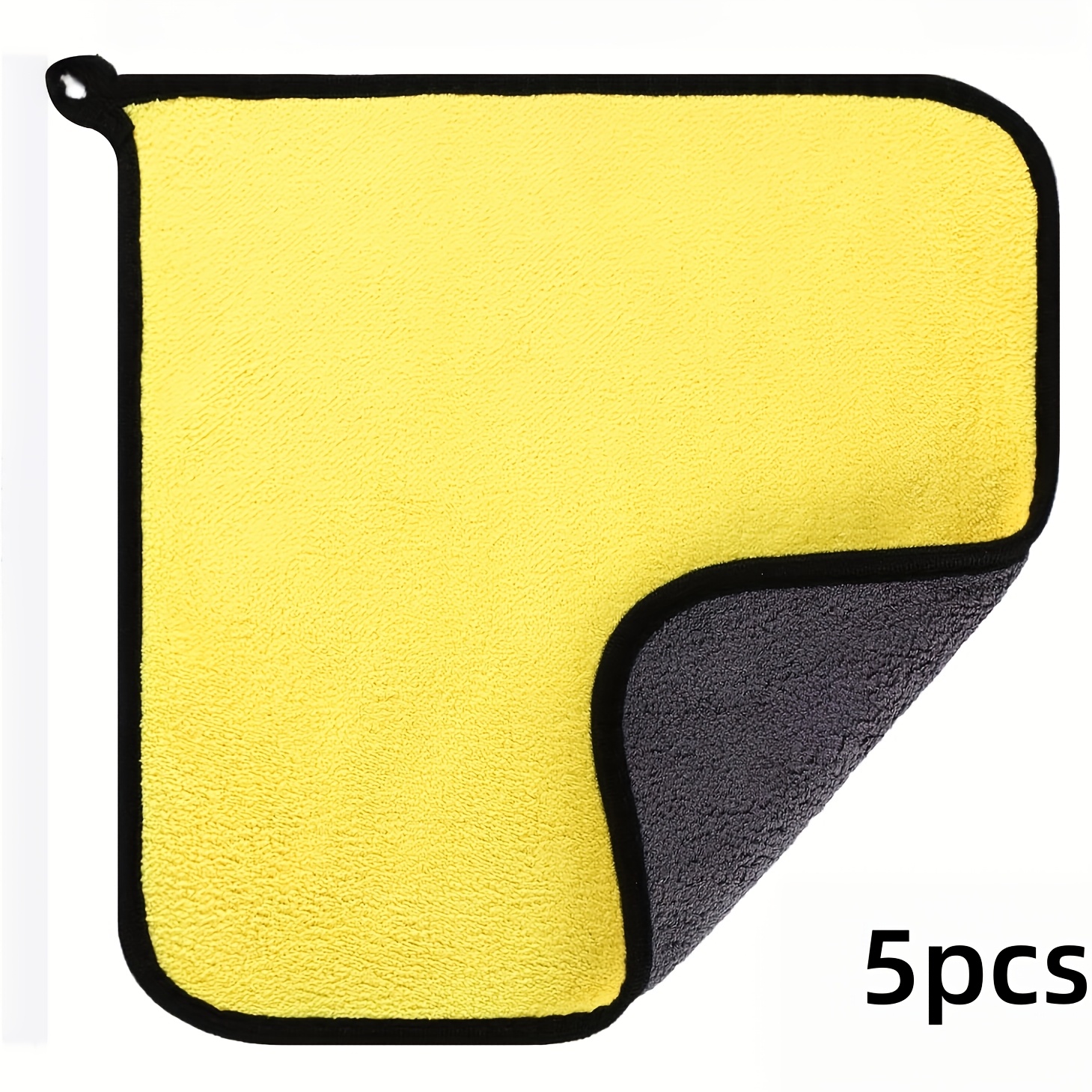 5pcs Non-deformable Water-absorbent Thickened Without Leaving Wipe Cloth Towel, Wipe To Protect Paint