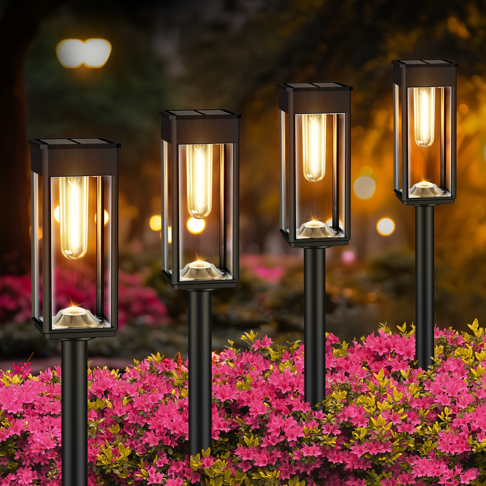 

Outdoor Solar Pathway Lights Garden Lights Are Designed For Outdoor Patio, Terrace, Lawn, Sidewalk, Driveway Decoration And Landscape Lighting