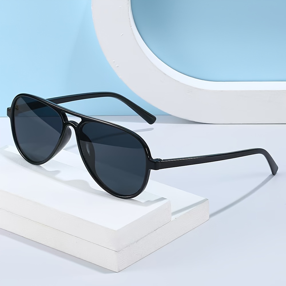 

Ultralight Retro Double Beam Glasses Trend Classic Clam Mirror Driving Glasses For Men And Women