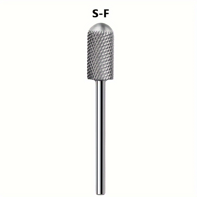 Steel Grinding Head, Cylindrical Light Head Steel Manicure Grinding Head