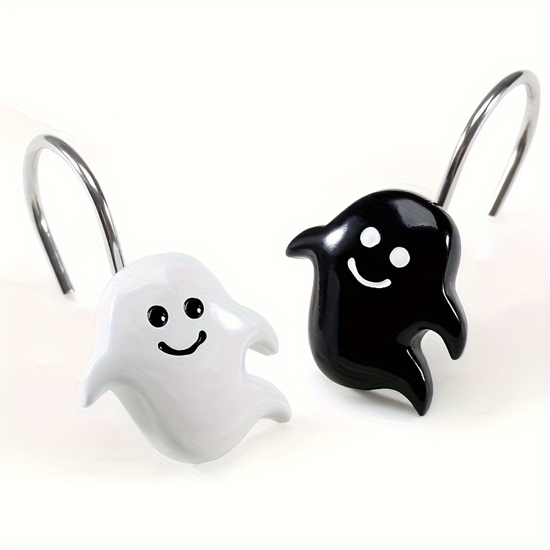 

Festive Shaped Hooks: 12 Pack Of Anti-rust Bathroom Hooks For Decor - Perfect Curtain