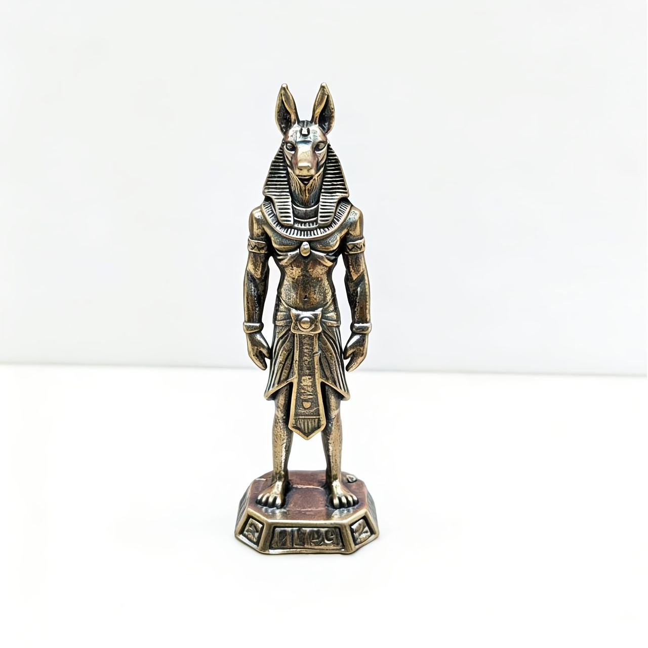 Image of Brass Miniature Statue | Vintage Handcrafted, Ideal For Home Entryway, Bookshelf, Desk Decor, Gift For Halloween Thanksgiving Christmas Decorations Collectible Figurines