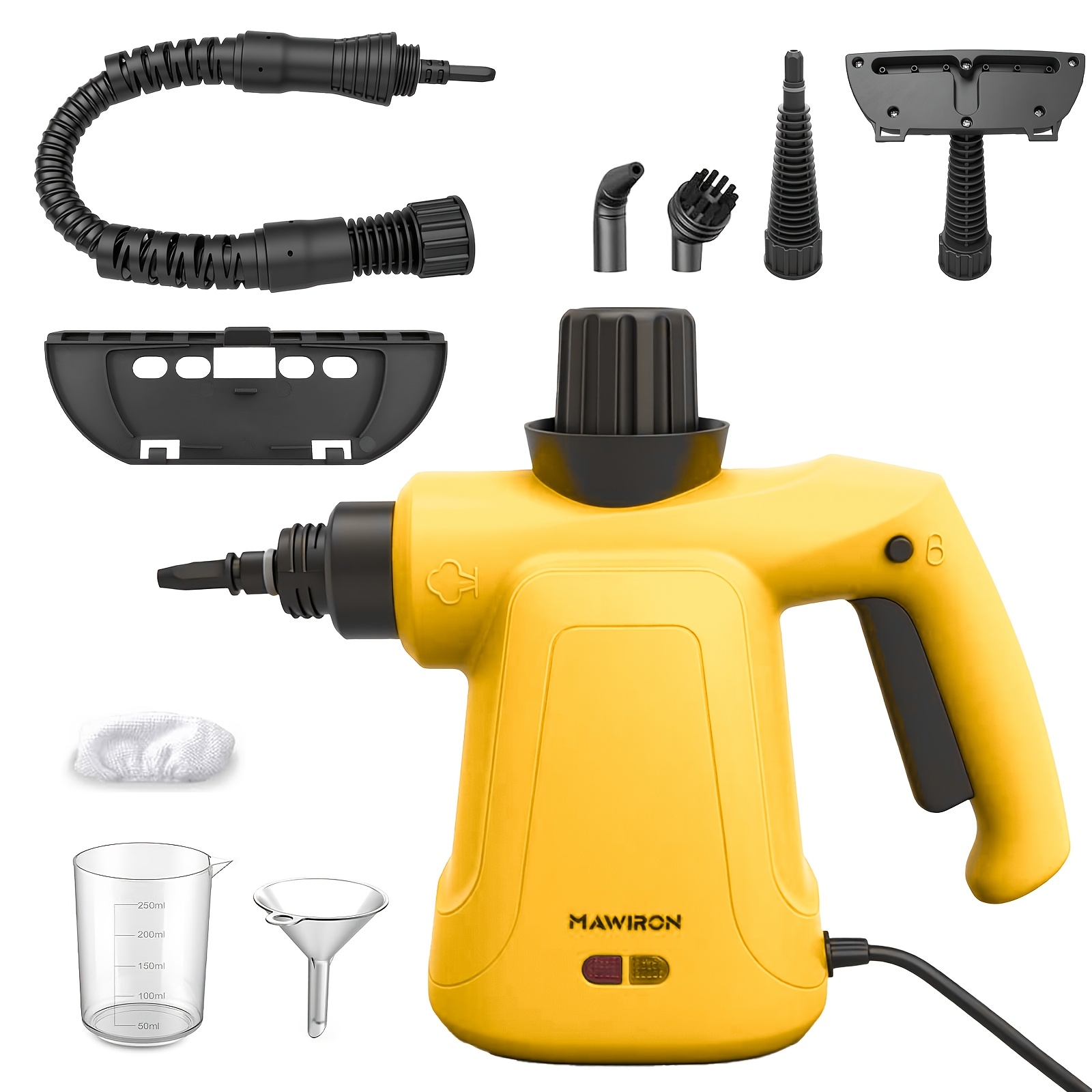 Powerful High-pressure Steam Cleaner, 890w Handheld Steam Cleaner, Pressurized Steam Cleaner, With 9pcs Additions And Safety Lock, For Home, Kitchen, Sofa, Floor, Window, Carpet Stain